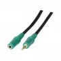 EXERTIS CONNECT 3,5 mm stereo garso prailginimo kabelis M/F 3,0 m juodas 108865