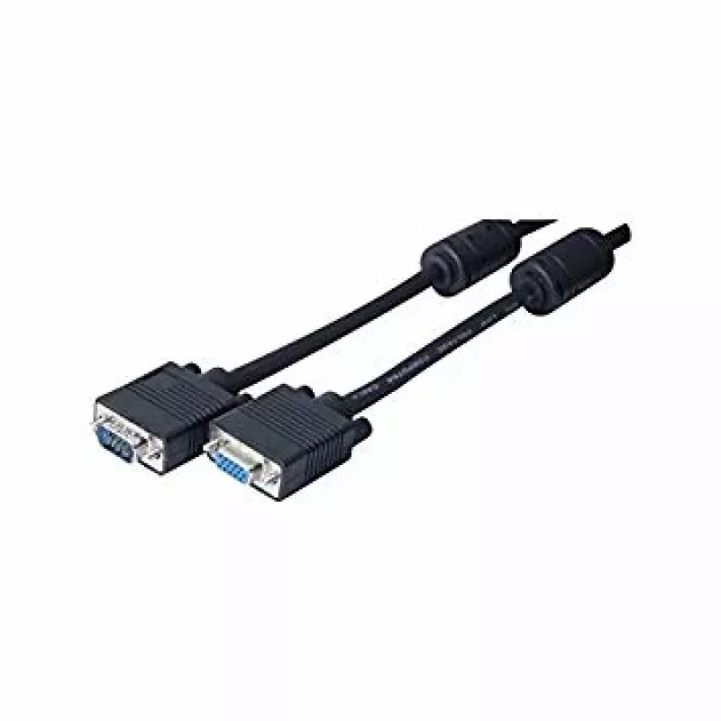 EXERTIS CONNECT SVGA monitoriaus kabelis, 15-pin HD D-Sub vyriškas į moterišką, 2,0 m, juodas 119800