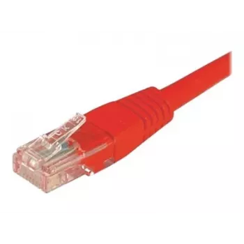 EXERTIS CONNECT Cat.6 U/UTP komutacinis kabelis, raudonas, 3,0 m, RJ45, su fiksatoriumi 243730