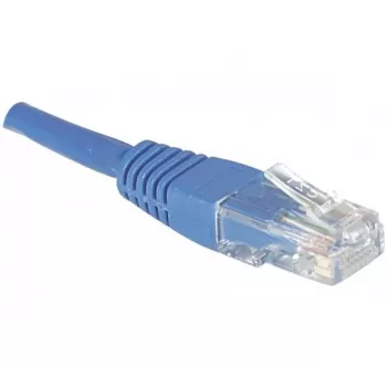 EXERTIS CONNECT CAT.6 U/UTP komutacinis kabelis, 1,5 m, mėlynas, RJ45, su fiksatoriaus apsauga 246740