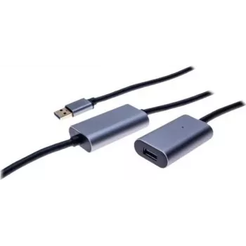 EXERTIS CONNECT aktyvus USB 3.0 prailginimo kabelis 10m, USB-A vyriškas į USB-A moterišką, 5Gbps, juodas 149264