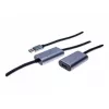 EXERTIS CONNECT aktyvus USB 3.0 prailginimo kabelis 10m, USB-A vyriškas į USB-A moterišką, 5Gbps, juodas 149264