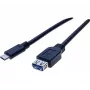 EXERTIS CONNECT USB-C į USB-A adapterio kabelis, 50 cm, juodas 150319