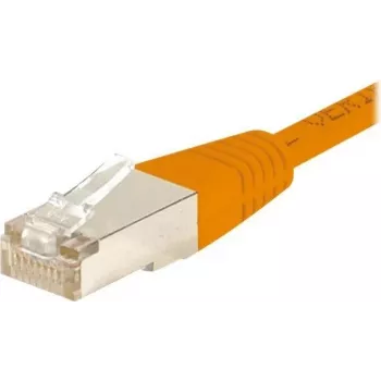 EXERTIS CONNECT CAT.6 F/UTP komutacinis kabelis, oranžinis, 0,5 m, plonas snagless 234100
