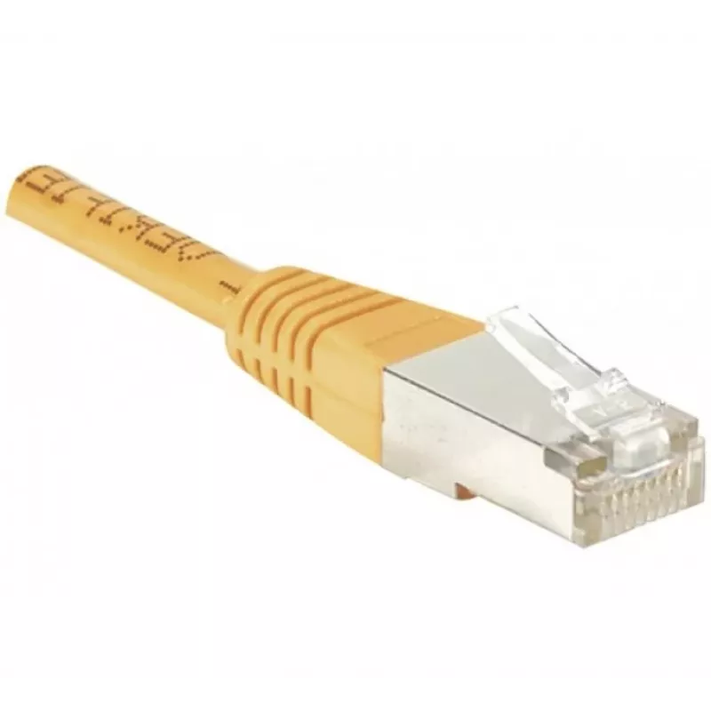 EXERTIS CONNECT CAT.6 F/UTP komutacinis kabelis, oranžinis, 0,5 m, plonas snagless 234100