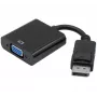 Exertis Connect DisplayPort 1.2 į VGA adapteris su stereo garsu, aktyvus, DisplayPort kištukas į VGA lizdą, juodas (127370)