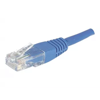 EXERTIS CONNECT Cat.6 U/UTP komutacinis kabelis, RJ45, mėlynas, 1,0 m, su fiksatoriumi 246710