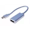 Exertis Connect Mini DisplayPort (vyriškas) į HDMI (moteriškas) adapterio kabelis, 15 cm, baltas, pasyvus, 1080p, 127437