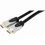 EXERTIS CONNECT High Speed HDMI kabelis su Ethernet, auksuoti kontaktai, pintu apvalkalu, 3,0 m, juodas 127911