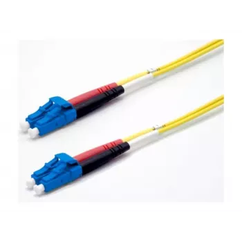 Ekivalan OS2 LC/LC Duplex Singlemode Fiber Optic Patch Cable 0.5m Yellow COZ008LCLC2SJ0005A