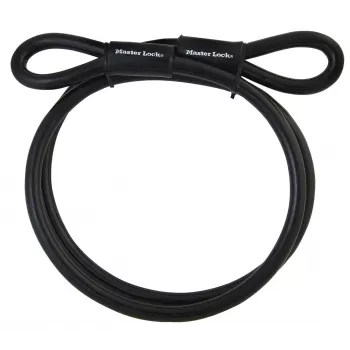Master Lock 72EURD apsauginis trosas su kilpomis, 4,5 m pintas plienas, juodas