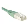 EXERTIS CONNECT Cat.6 F/UTP komutacinis kabelis, 7 m, žalias, Slim Snagless 244570