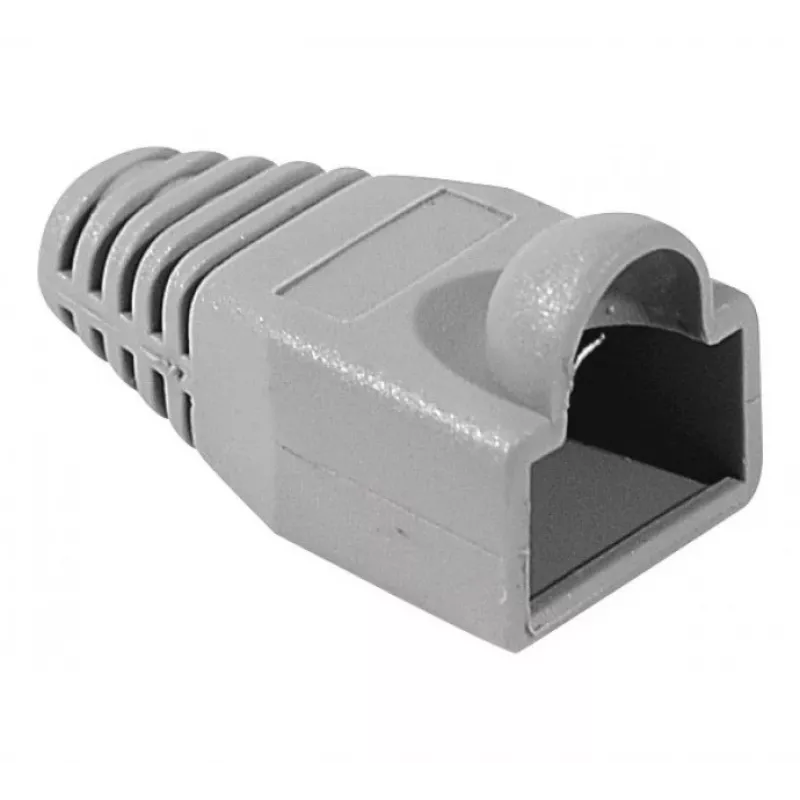 EXERTIS CONNECT RJ45 įtempimo mažinimo apsauga apvaliems kabeliams, pilka, 10 vnt. 253161