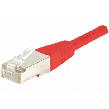 EXERTIS CONNECT Cat.6 F/UTP komutacinis kabelis, raudonas, 0,5 m, plonas apsauginis antgalis 842053