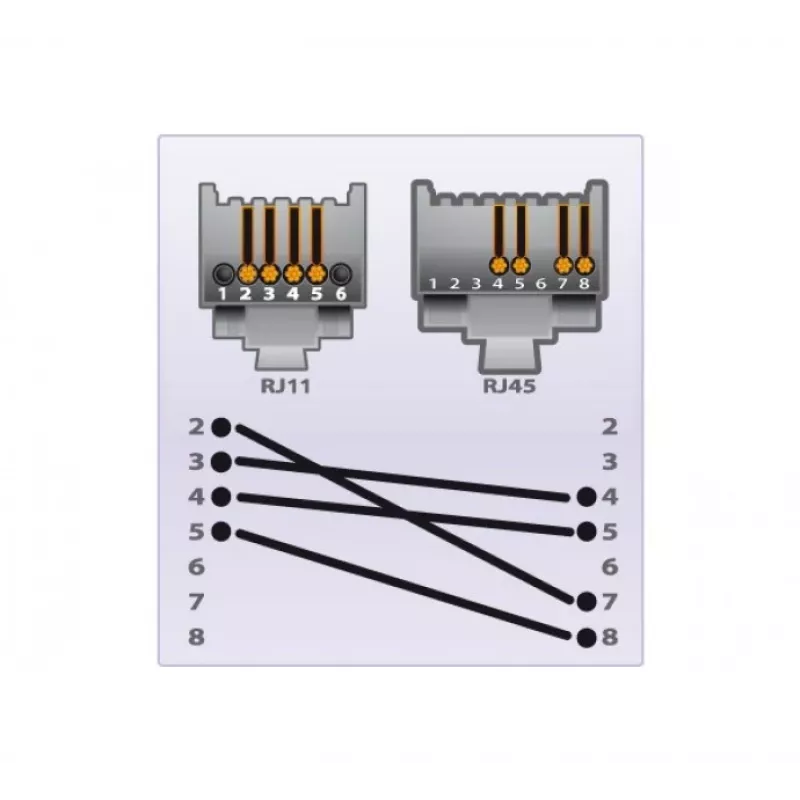 EXERTIS CONNECT telefono kabelis, juodas, 2,0 m (EXC284999)