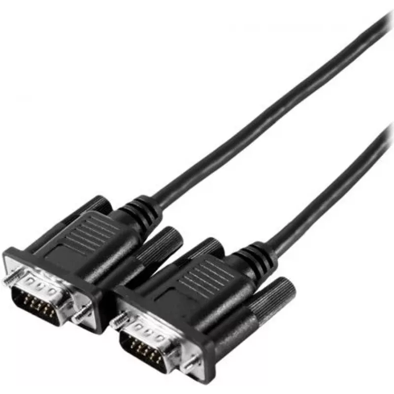 EXERTIS CONNECT SVGA monitoriaus kabelis Eco, 15-pin HD D-Sub vyriškas-vyriškas, 2,0 m, juodas 117700
