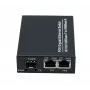 EXERTIS CONNECT 311793 tinklo konverteris su 30 W PoE+ inžektoriumi, 2x 10/100/1000 Mbps RJ45, 1x 100/1000 Mbps SFP lizdas