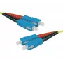 Exertis Connect HD Fiber Optic Patch Cable, OS2 Singlemode, SC Duplex to SC Duplex, UPC, geltonas, 15 m 392877