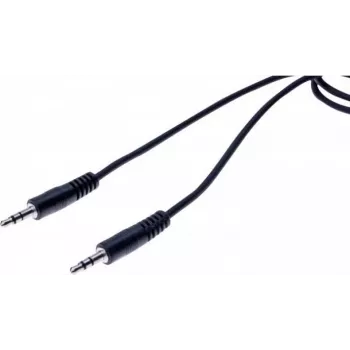 EXERTIS CONNECT 3,5 mm stereo garso kabelis, vyriškas–vyriškas, 1,5 m, juodas, 108569