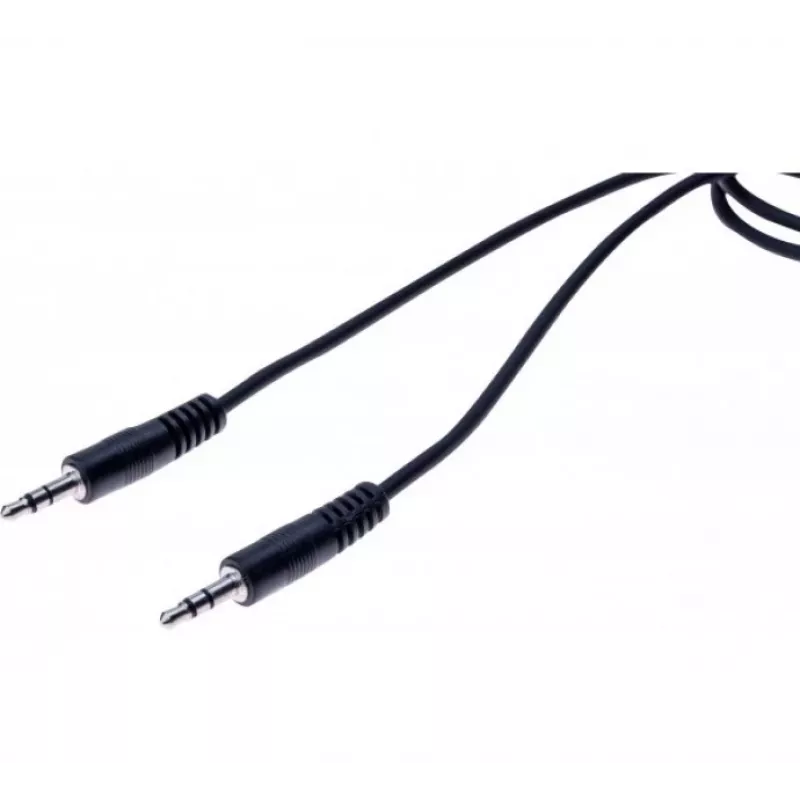 EXERTIS CONNECT 3,5 mm stereo garso kabelis, vyriškas–vyriškas, 1,5 m, juodas, 108569