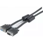 EXERTIS CONNECT SVGA monitoriaus kabelis, 15-pin HD D-Sub male/female, 10,0 m, juodas 119840