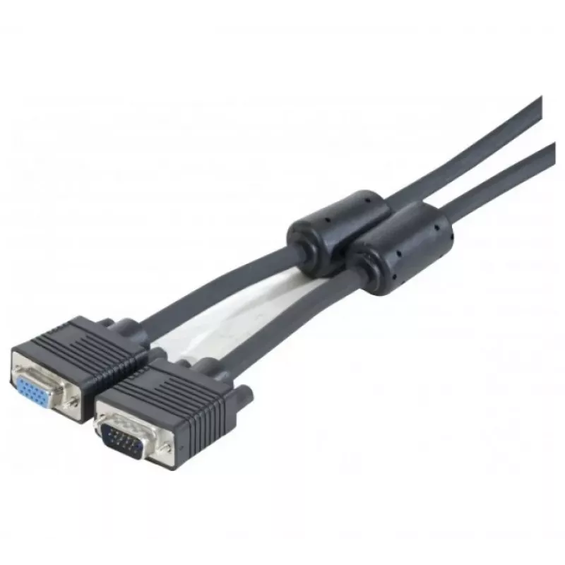 EXERTIS CONNECT SVGA monitoriaus kabelis, 15-pin HD D-Sub male/female, 10,0 m, juodas 119840