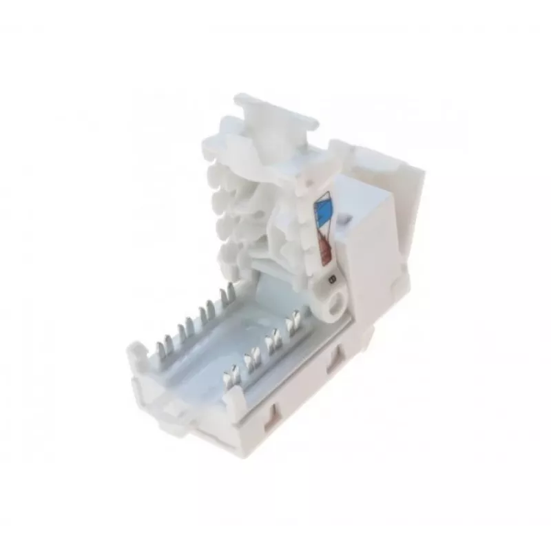 TECLINE RJ45 Keystone lizdas, Cat.6 UTP, be įrankių, baltas 272883
