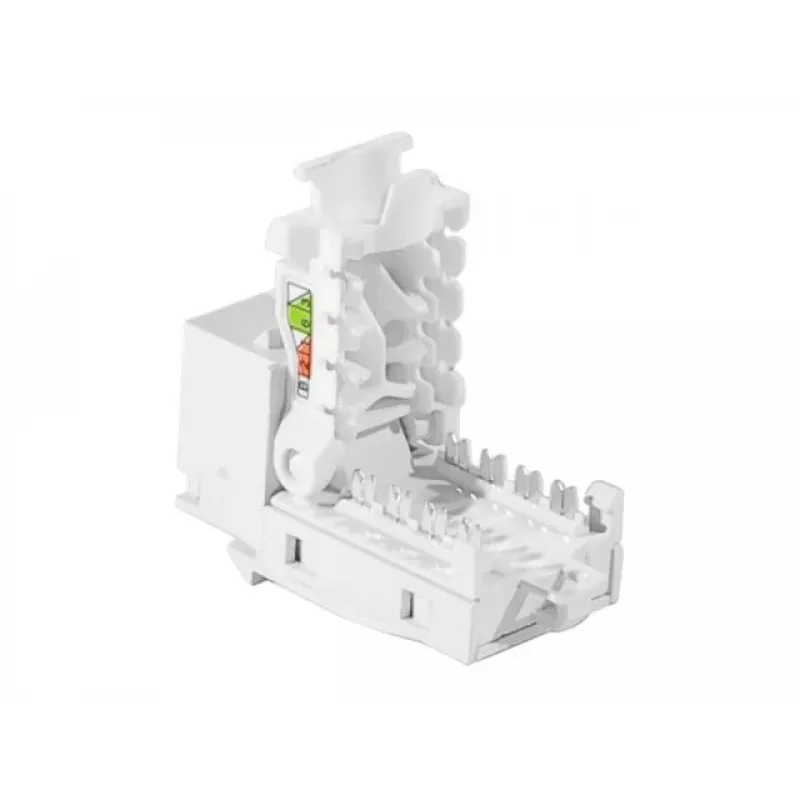 TECLINE RJ45 Keystone lizdas, Cat.6 UTP, be įrankių, baltas 272883