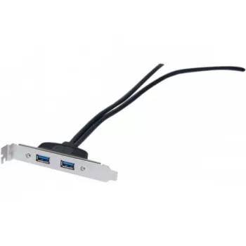 Exertis Connect USB 2.0 prailginimo laidas, USB-A vyriškas į USB-A moterišką, 0,25 m, juodas 146697