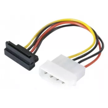 EXERTIS CONNECT SATA maitinimo adapterio kabelis, Molex į SATA 4-pin kampuotas, Molex į SATA female kampuotas, 15 cm 147553