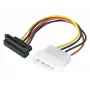 EXERTIS CONNECT SATA maitinimo adapterio kabelis, Molex į SATA 4-pin kampuotas, Molex į SATA female kampuotas, 15 cm 147553