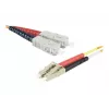 Exertis Connect LC/UPC – ST/UPC daugiamodis dvigubas optinis komutacinis kabelis, OM2 50/125µm, LSZH, oranžinis, 3m 392673