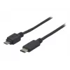 EXERTIS CONNECT USB 2.0 laidas, USB Type-C į Micro-B, juodas, 1,0 m 150301