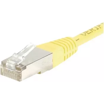 EXERTIS CONNECT Cat.6 F/UTP komutacinis kabelis, geltonas, 10 m, Slim Bend Protection 245560