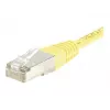 EXERTIS CONNECT Cat.6 F/UTP komutacinis kabelis, geltonas, 10 m, Slim Bend Protection 245560