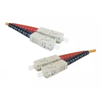 Exertis Connect SC/UPC į SC/UPC OM2 daugiamodis šviesolaidinis komutacinis kabelis, 3m, oranžinis 392693
