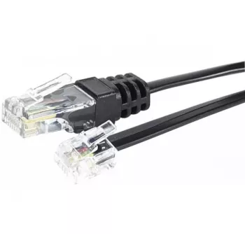 EXERTIS CONNECT Telefono kabelis RJ11 male į RJ45 male juodas 10 m EXC285011
