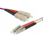 Exertis Connect OM4 šviesolaidinis komutacinis kabelis LC Duplex į LC Duplex UPC, Erika-Violet, 7m 392785