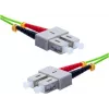 EXERTIS CONNECT OM5 SC Duplex į SC Duplex šviesolaidinis komutacinis kabelis, 50/125 µm, LSZH, žalios spalvos, 10 m 392906