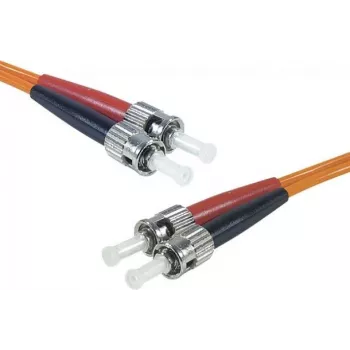 Exertis Connect ST/UPC – ST/UPC daugiamodis dvigubas šviesolaidinis komutacinis kabelis, OM2 50/125µm, LSZH, oranžinis, 10m 392716