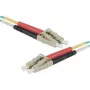 EXERTIS CONNECT HD OM3 LC Duplex šviesolaidinis komutacinis kabelis, 50/125 µm, akvamarino spalvos, 0,5 m 392720