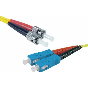 Exertis Connect ST/UPC į SC/UPC vienmodis dvigubas OS2 šviesolaidinis komutacinis kabelis, 3 m, geltonas 392883