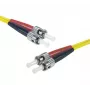 EXERTIS CONNECT šviesolaidinis komutacinis kabelis Eco, OS2 vienmodis, dvigubas ST/UPC - ST/UPC, geltonas, 1,0 m 392891