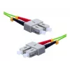 EXERTIS CONNECT OM5 SC Duplex į SC Duplex UPC šviesolaidinis komutacinis kabelis, 50/125 µm, žalios spalvos, 5 m 392904