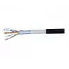 EXERTIS CONNECT Cat6 F/UTP lauko tinklo kabelis, 2m, juodas 845040
