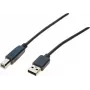 Exertis Connect USB 2.0 kabelis USB-A male į USB-B male 1,0 m pilkas 532407