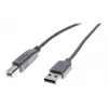 Exertis Connect USB 2.0 kabelis USB-A male į USB-B male 1,0 m pilkas 532407