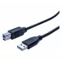 Exertis Connect USB 3.0 Type-A vyriškas į Type-B vyriškas kabelis, 0,5 m, juodas 532463