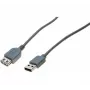 Exertis Connect USB 2.0 prailginimo kabelis - USB-A vyriškas į USB-A moterišką, 3 m, pilkas 532509