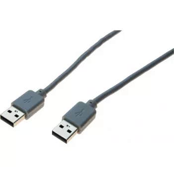 exertis Connect USB 2.0 duomenų perdavimo kabelis, USB-A į USB-A, pilkas, 1,8 m 532502